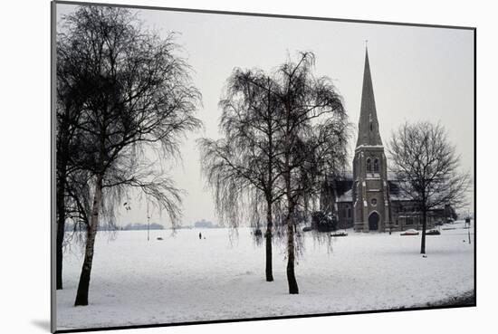 All Saints Church, Blackheath, London, 1867. Exterior with Winter Trees in the Snow-Nina Langton-Mounted Photographic Print