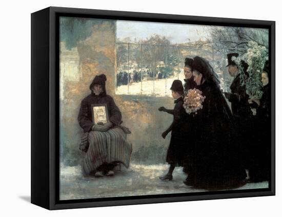 All Saints' Day, 1888-Emile Friant-Framed Premier Image Canvas