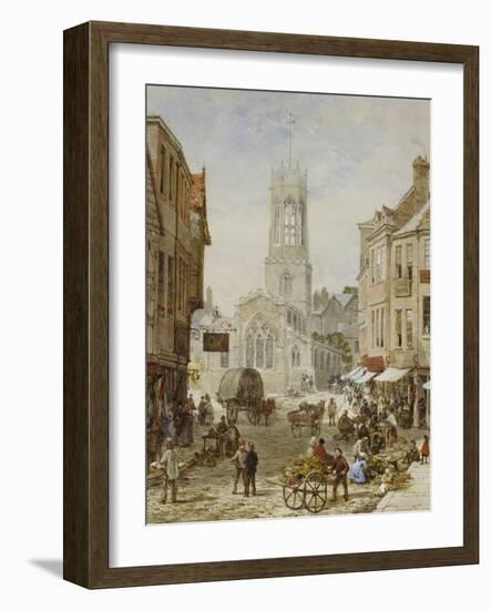 All Saints Pavement, York-Louise J. Rayner-Framed Giclee Print