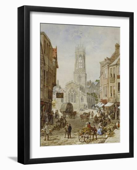 All Saints Pavement, York-Louise J. Rayner-Framed Giclee Print