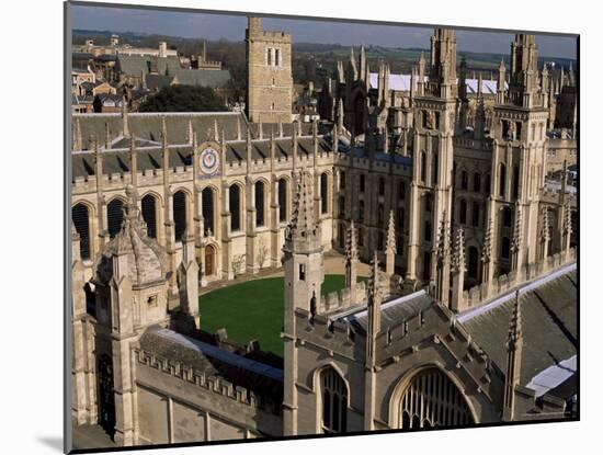 All Souls College and Quadrangle, Oxford, Oxfordshire, England, United Kingdom-Duncan Maxwell-Mounted Photographic Print