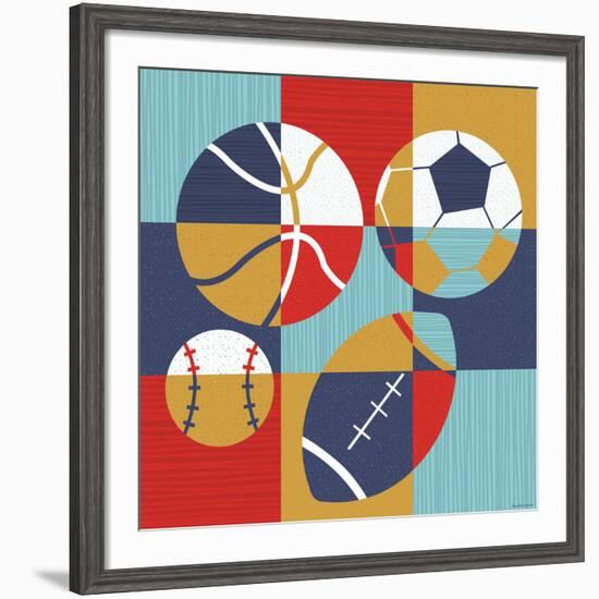 All Star Sports-Heather Rosas-Framed Art Print