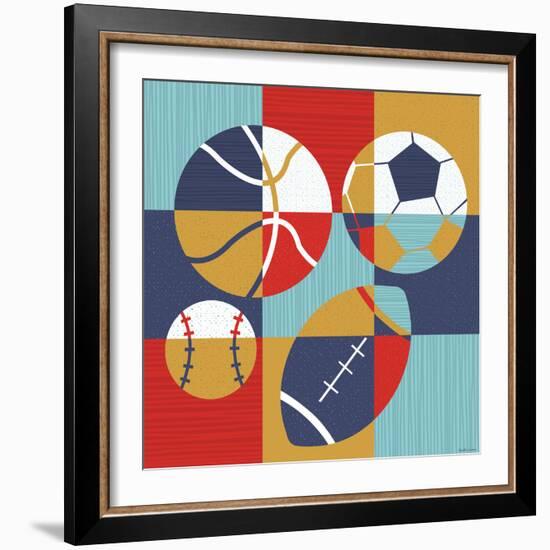 All Star Sports-Heather Rosas-Framed Art Print