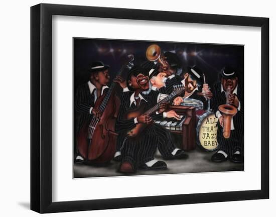 All That Jazz, Baby!-Leonard Jones-Framed Art Print