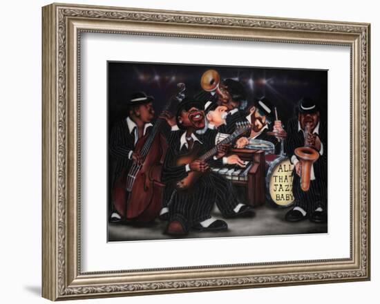 All That Jazz, Baby!-Leonard Jones-Framed Art Print