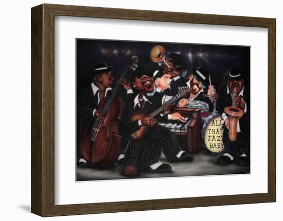 All That Jazz, Baby!-Leonard Jones-Framed Art Print