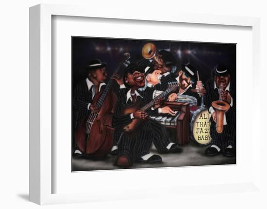 All That Jazz, Baby!-Leonard Jones-Framed Art Print