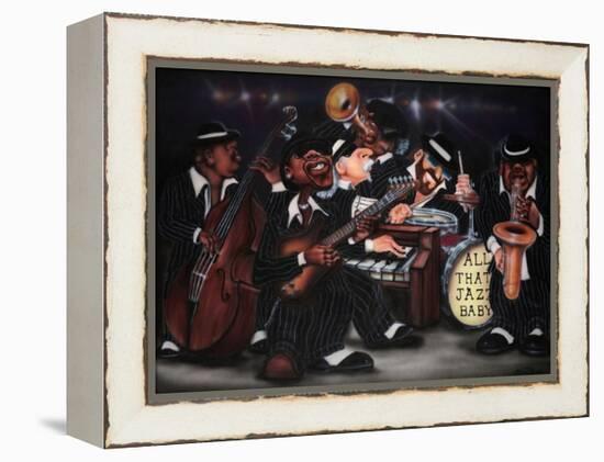 All That Jazz, Baby!-Leonard Jones-Framed Stretched Canvas