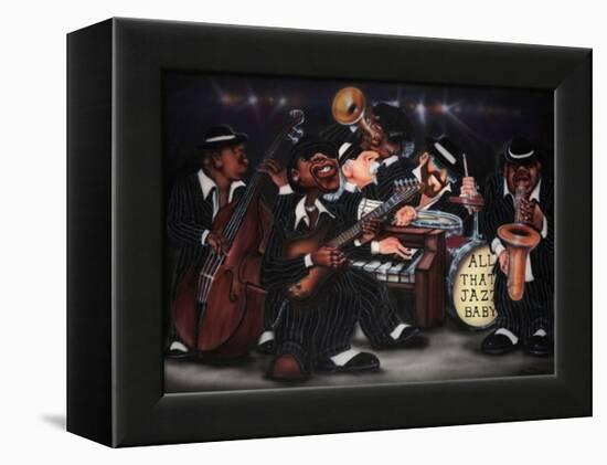 All That Jazz, Baby!-Leonard Jones-Framed Stretched Canvas