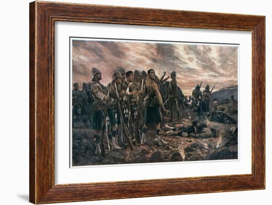 All That Was Left of Them, 2nd Boer War, 1899-Richard Caton Woodville II-Framed Giclee Print