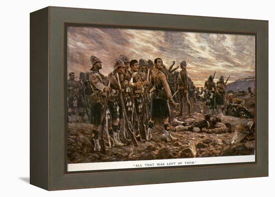 All That Was Left of Them': the Black Watch after the Battle of Magersfontein, 1899-Richard Caton Woodville-Framed Premier Image Canvas