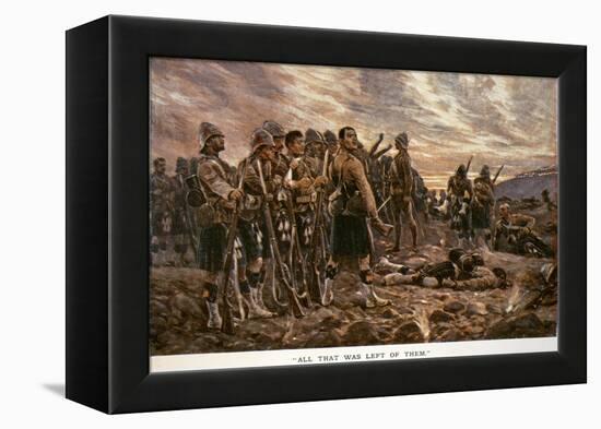All That Was Left of Them': the Black Watch after the Battle of Magersfontein, 1899-Richard Caton Woodville-Framed Premier Image Canvas