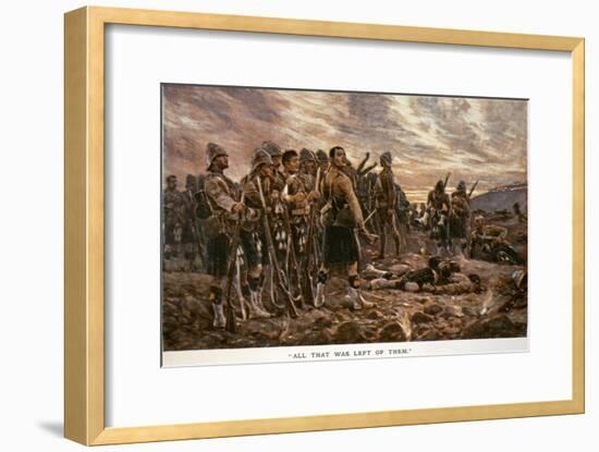 All That Was Left of Them': the Black Watch after the Battle of Magersfontein, 1899-Richard Caton Woodville-Framed Giclee Print