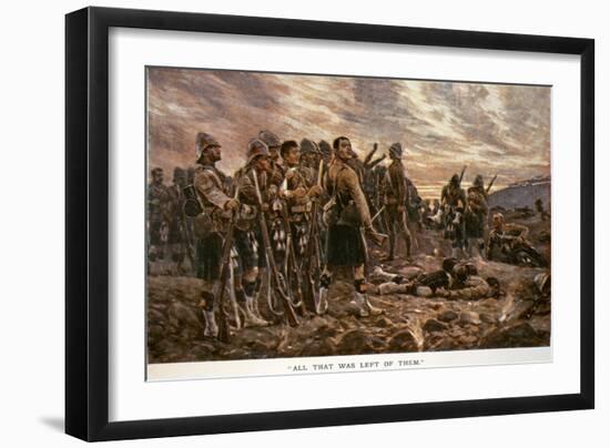 All That Was Left of Them': the Black Watch after the Battle of Magersfontein, 1899-Richard Caton Woodville-Framed Giclee Print