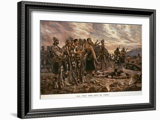 All That Was Left of Them': the Black Watch after the Battle of Magersfontein, 1899-Richard Caton Woodville-Framed Giclee Print