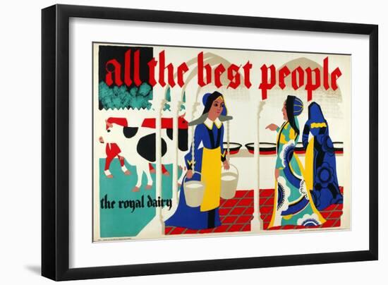 All the Best People - the Royal Dairy-Harold Sandys Williamson-Framed Giclee Print