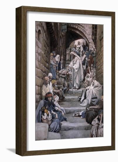 All the City Was Gathered Together-James Tissot-Framed Giclee Print