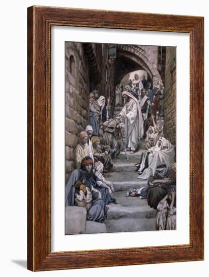 All the City Was Gathered Together-James Tissot-Framed Giclee Print