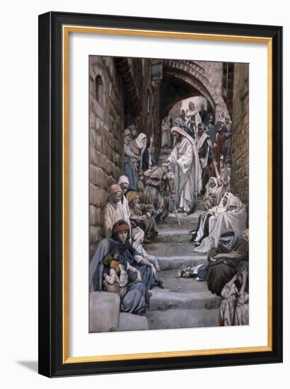 All the City Was Gathered Together-James Tissot-Framed Giclee Print