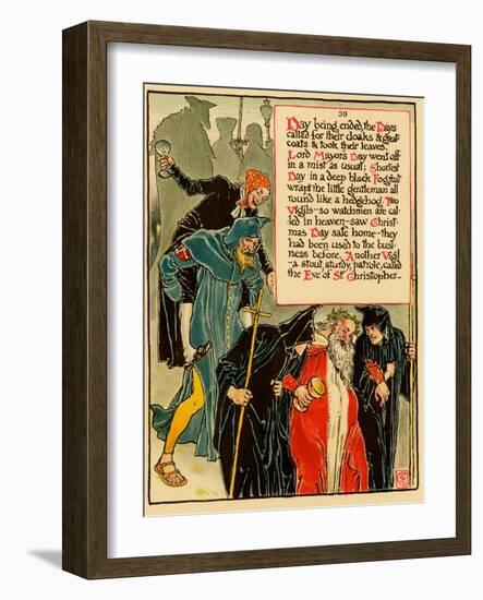 All The Days Leaves The Banquet-Walter Crane-Framed Art Print