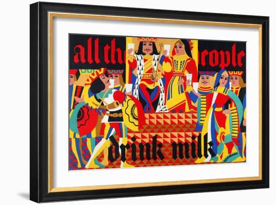 All the Good People Drink Milk-Harold Sandys Williamson-Framed Giclee Print