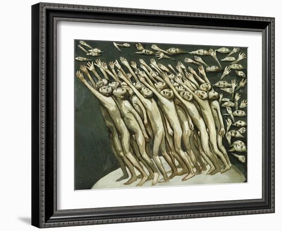 All the People - Pointing at the Black Cloud, 1982-Evelyn Williams-Framed Giclee Print