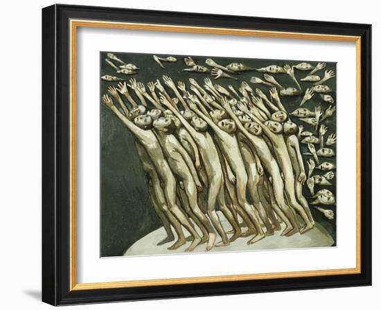 All the People - Pointing at the Black Cloud, 1982-Evelyn Williams-Framed Giclee Print