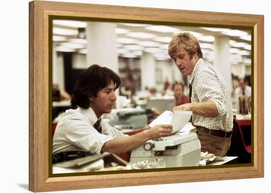 All the President's Men, Dustin Hoffman, Robert Redford, 1976-null-Framed Stretched Canvas