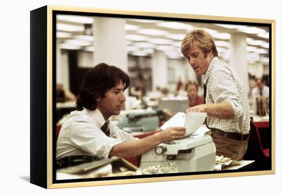 All the President's Men, Dustin Hoffman, Robert Redford, 1976-null-Framed Stretched Canvas