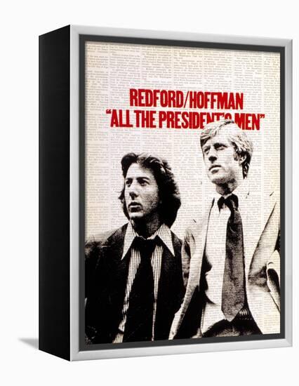 All The President's Men, Dustin Hoffman, Robert Redford, 1976-null-Framed Stretched Canvas