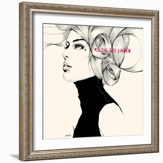 All the sky I need-Manuel Rebollo-Framed Art Print