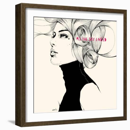 All the sky I need-Manuel Rebollo-Framed Art Print