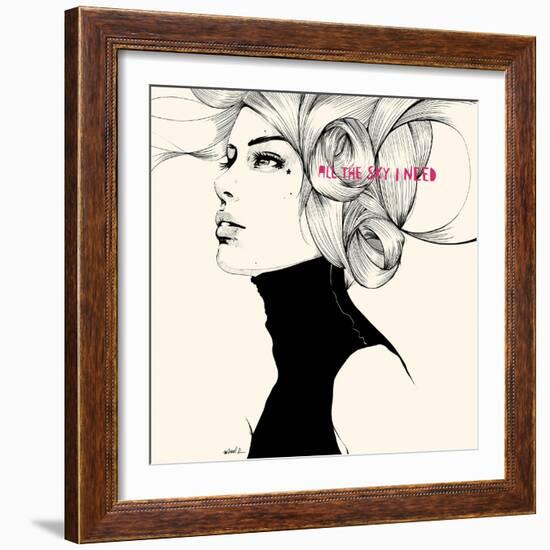 All the sky I need-Manuel Rebollo-Framed Art Print