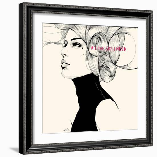 All the sky I need-Manuel Rebollo-Framed Art Print