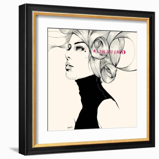 All the sky I need-Manuel Rebollo-Framed Art Print