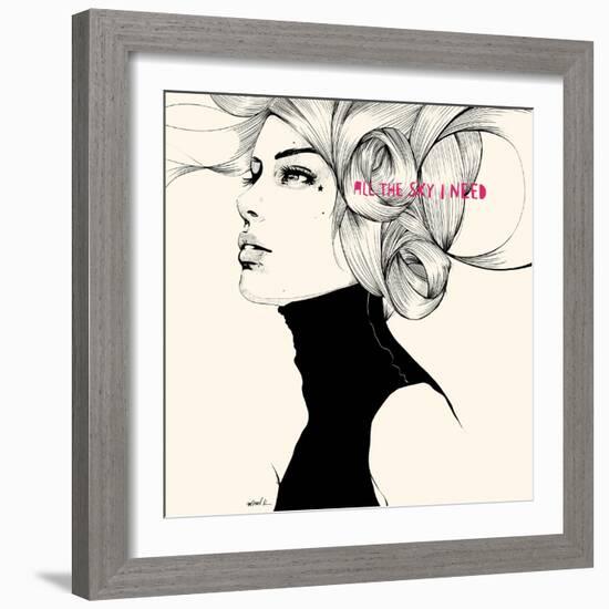 All the sky I need-Manuel Rebollo-Framed Art Print