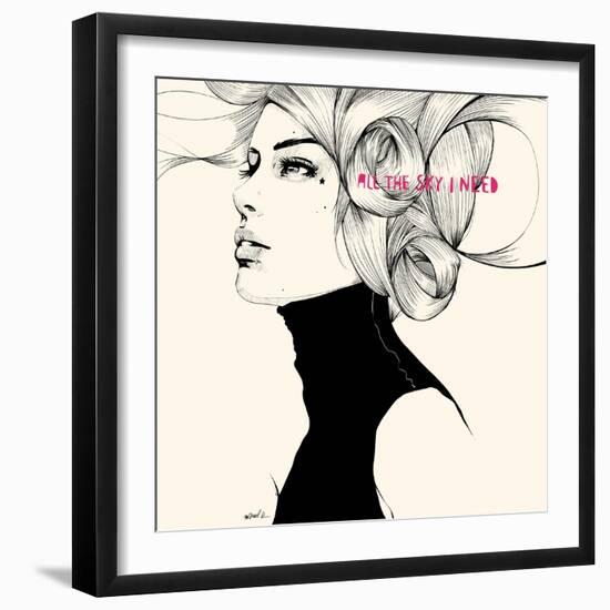 All the sky I need-Manuel Rebollo-Framed Art Print