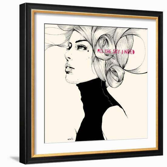 All the sky I need-Manuel Rebollo-Framed Art Print