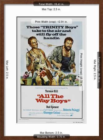 All The Way Boys Us Poster Terence Hill Bud Spencer 1972 Art Print Art Com