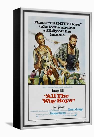 All the Way Boys, US poster, Terence Hill, Bud Spencer, 1972-null-Framed Stretched Canvas