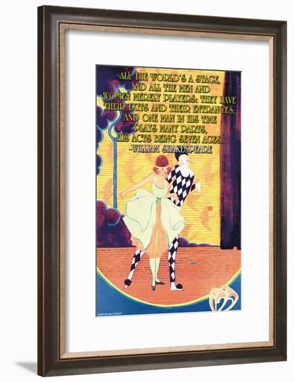 All the World's a Stage-null-Framed Art Print