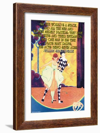 All the World's a Stage-null-Framed Art Print