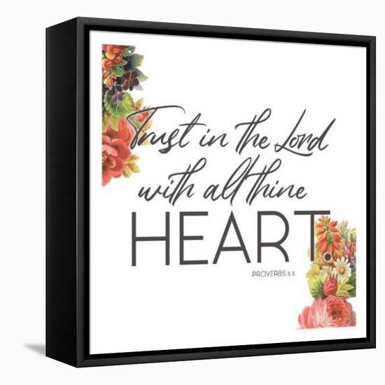 All Thin Heart-Jace Grey-Framed Stretched Canvas