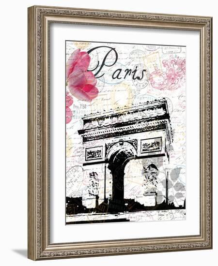 All Things Paris 3-Sheldon Lewis-Framed Art Print