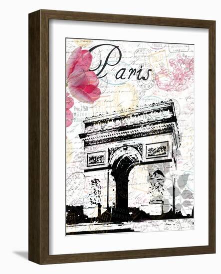 All Things Paris 3-Sheldon Lewis-Framed Art Print