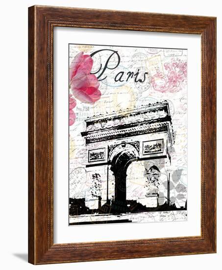All Things Paris 3-Sheldon Lewis-Framed Art Print