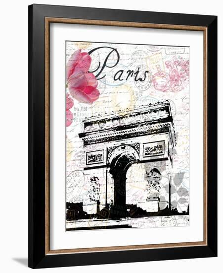 All Things Paris 3-Sheldon Lewis-Framed Art Print