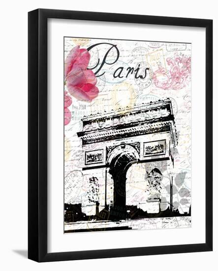 All Things Paris 3-Sheldon Lewis-Framed Art Print