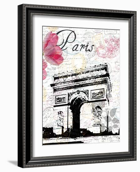 All Things Paris 3-Sheldon Lewis-Framed Art Print