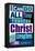 All Things Through Christ (blue)-null-Framed Stretched Canvas